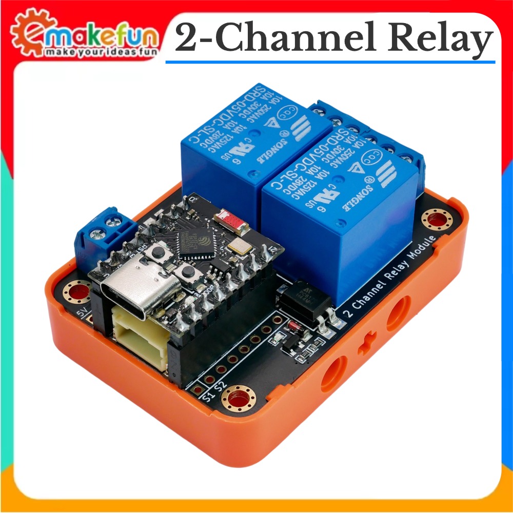 Esp32 Uart Module - 2CHリレーモジュール入力5Vアクティブロートリガー光絶縁リレー拡張ボード（ESP32、Arduino、Microbitスマートホームオートメーション用）