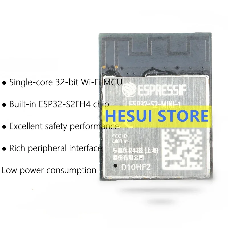 Esp32 S2 - オリジナルの本物のESP32-S2-MINI-1(4MB)シングルコア32ビットWi-Fi MCUモジュール