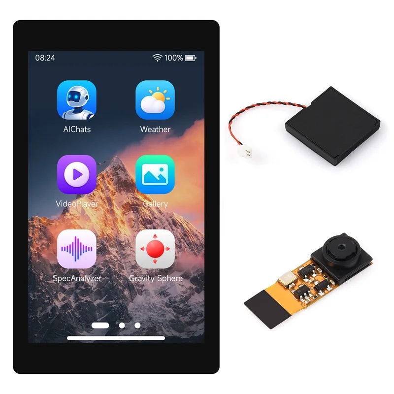 Esp32 P4 - Waveshare ESP32-P4-WIFI6 4.3インチ開発ボード。オーディオ入力/出力モジュール、AI対応、音声制御機能を内蔵。