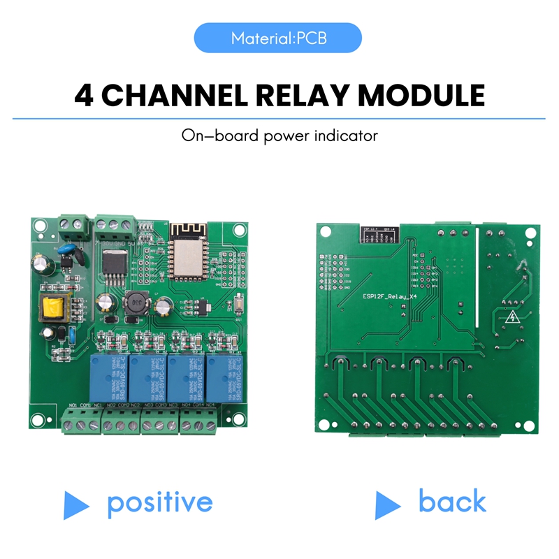 ESP8266 ワイヤレス WIFI 4 チャンネルリレーモ - Esp8266 のレビューと価格